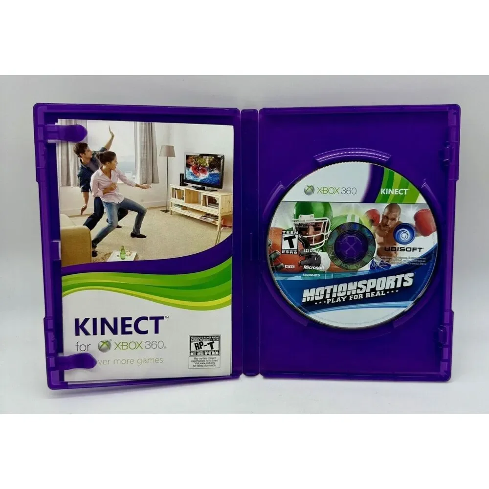 Motionsports Kinect Microsoft Xbox 360 CIB Complete Tested Disc‎ Manual Case